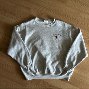 Vintage Lee The Highlanders Gray Crewneck Sweatshirt Large